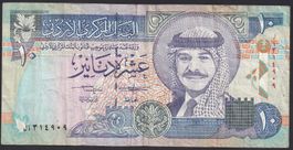 Jordanien 10 Dinars 1992