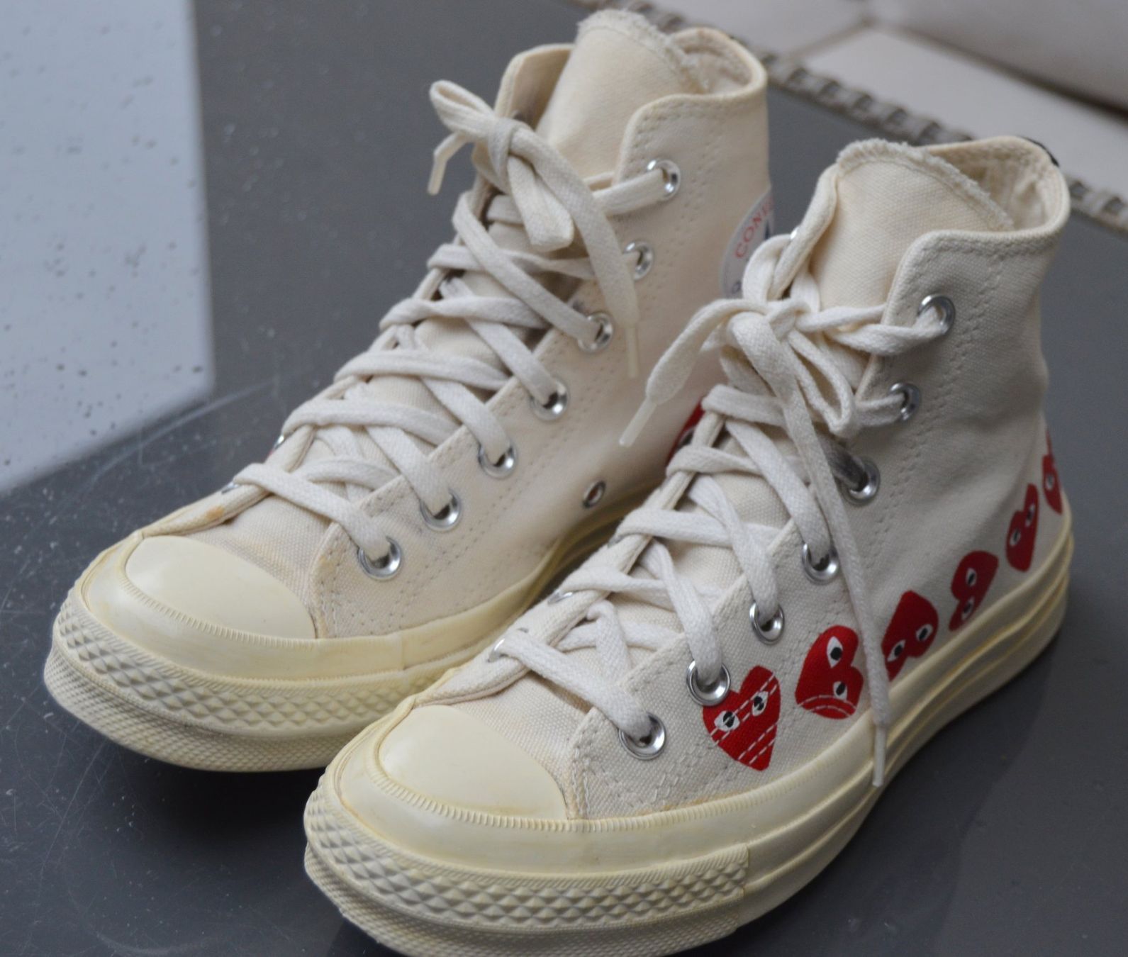 Comme Des Garcons Scarpe da donna: Comme Des Garçons Play All Star Sneakers .36 – Usato da Collonges venduto da arashee 1