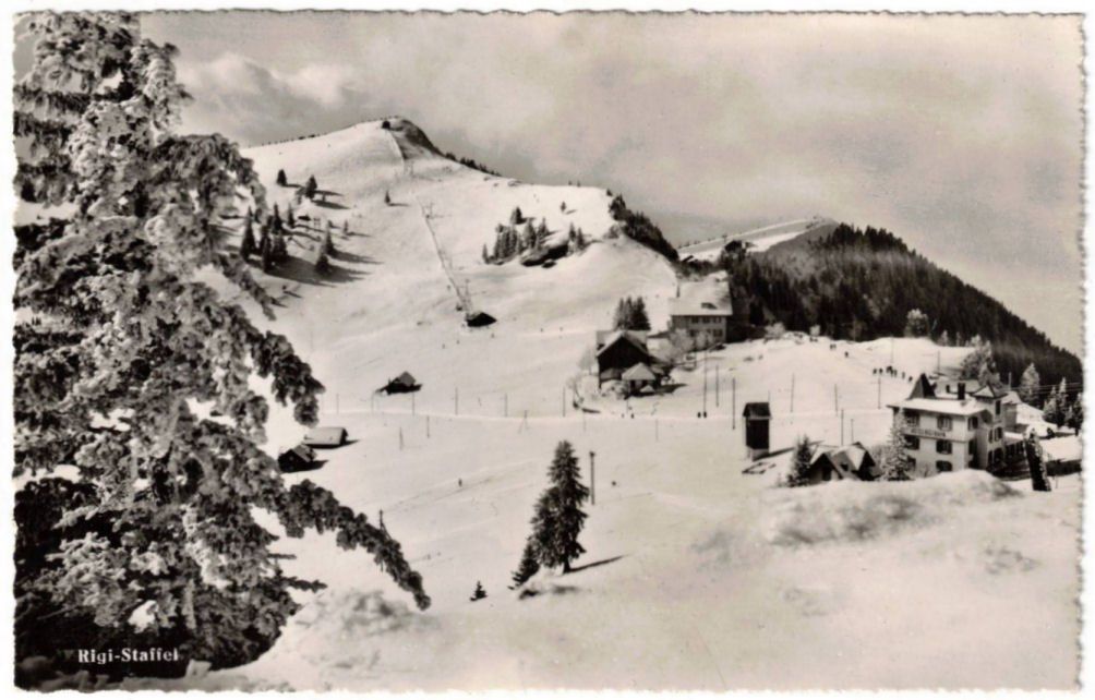 Cartoline postali: Rigi - Skilift Rigi-Rotstock – Usato da Binningen venduto da Mountainrider
