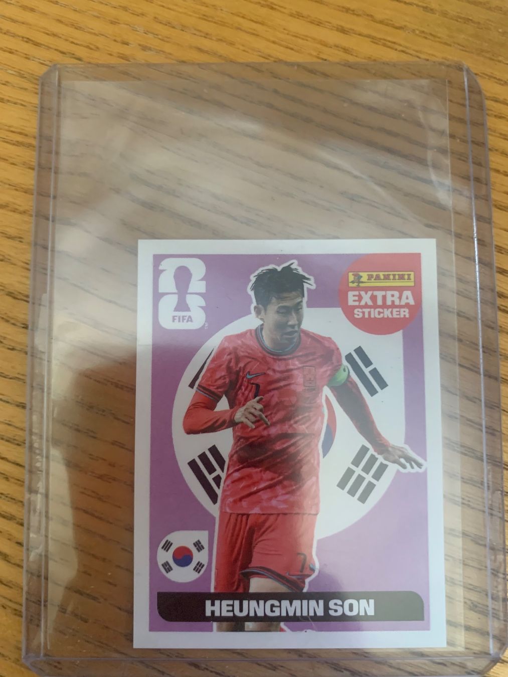 Panini Carte collezionabili: Panini Extra Sticker Heungmin Son pink – Usato da Zürich venduto da Kasza