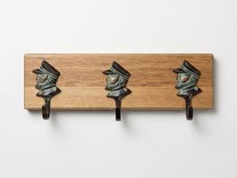 3 patère marin sur du chêne