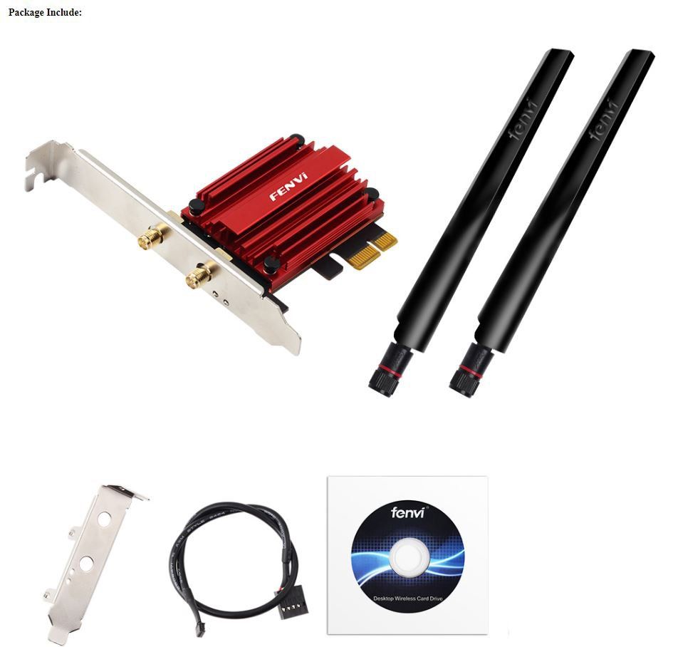 Laufwerke & Adapter: Wi-Fi 6E A5G/6 GHz Wireless PCI-E Adapter Bluetooth 5.2 – Neu und originalverpackt aus Unterägeri von RmOnline 8