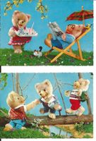 Teddy Bären Teddys im Freien 2 Krüger AK  Motiv