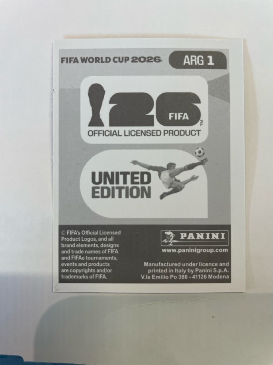 Panini Carte collezionabili: FIFA World Cup 2026 Sticker Argentinien ARG 1  – Nuovo (secondo la descrizione) da Füllinsdorf venduto da swiss-discounter 1