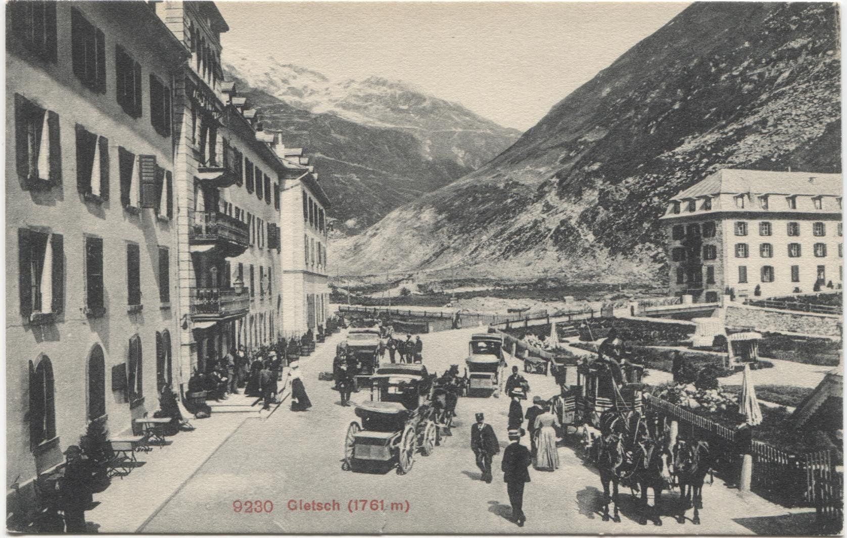 Cartoline postali: GLETSCH VS 1910 Postkutsche – Usato da Rothrist venduto da Clanx