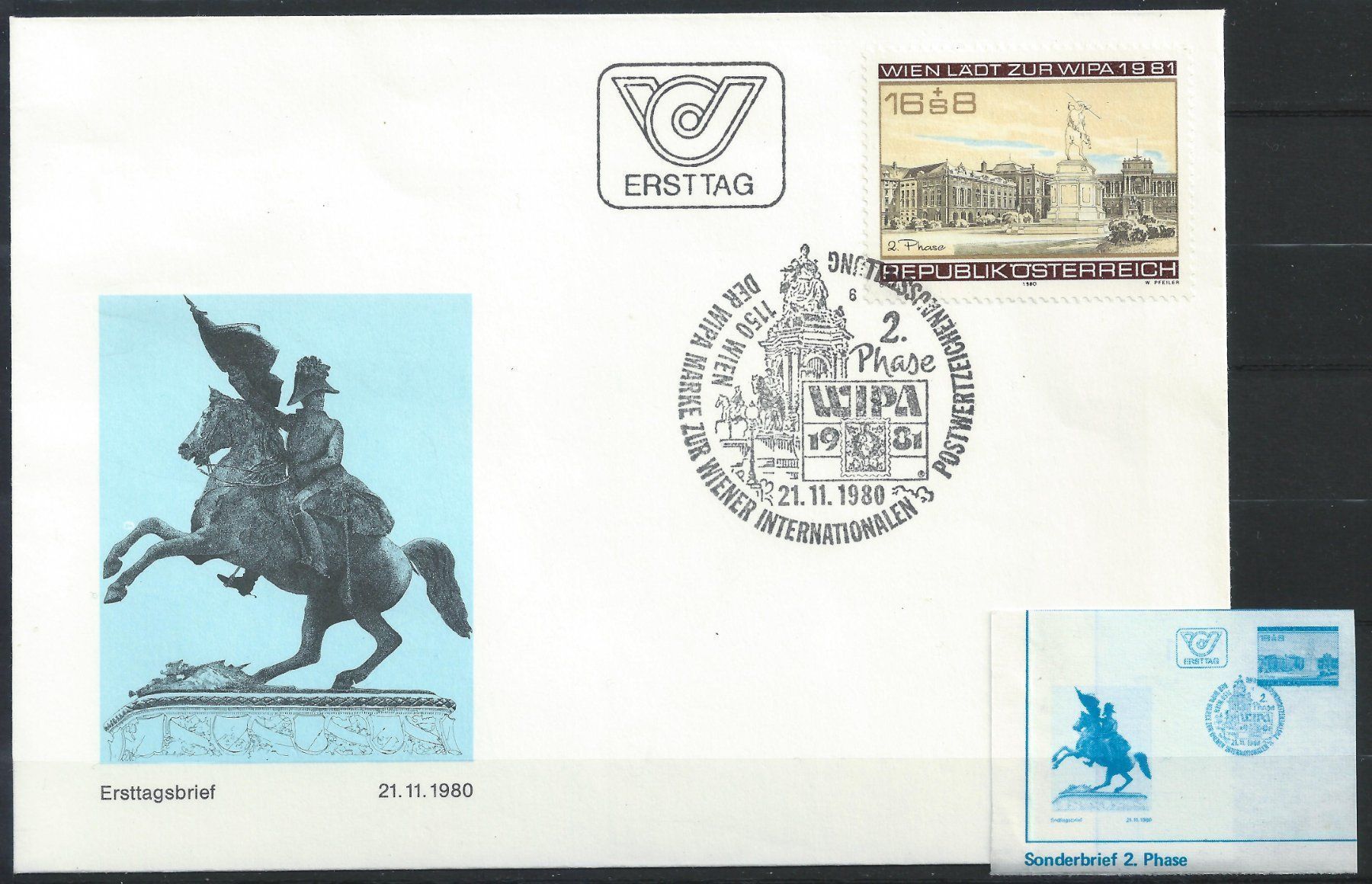 Alle Briefmarken: 2 FDC + Vignette WIPA 1981 – Gebraucht aus Wittenwil von Khunruedi 2