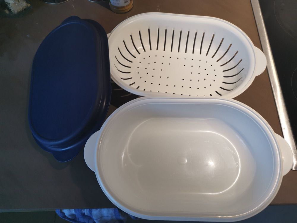 ANCIENNE BOITE Couture , Bijoux Tupperware Plastique compartiment étage