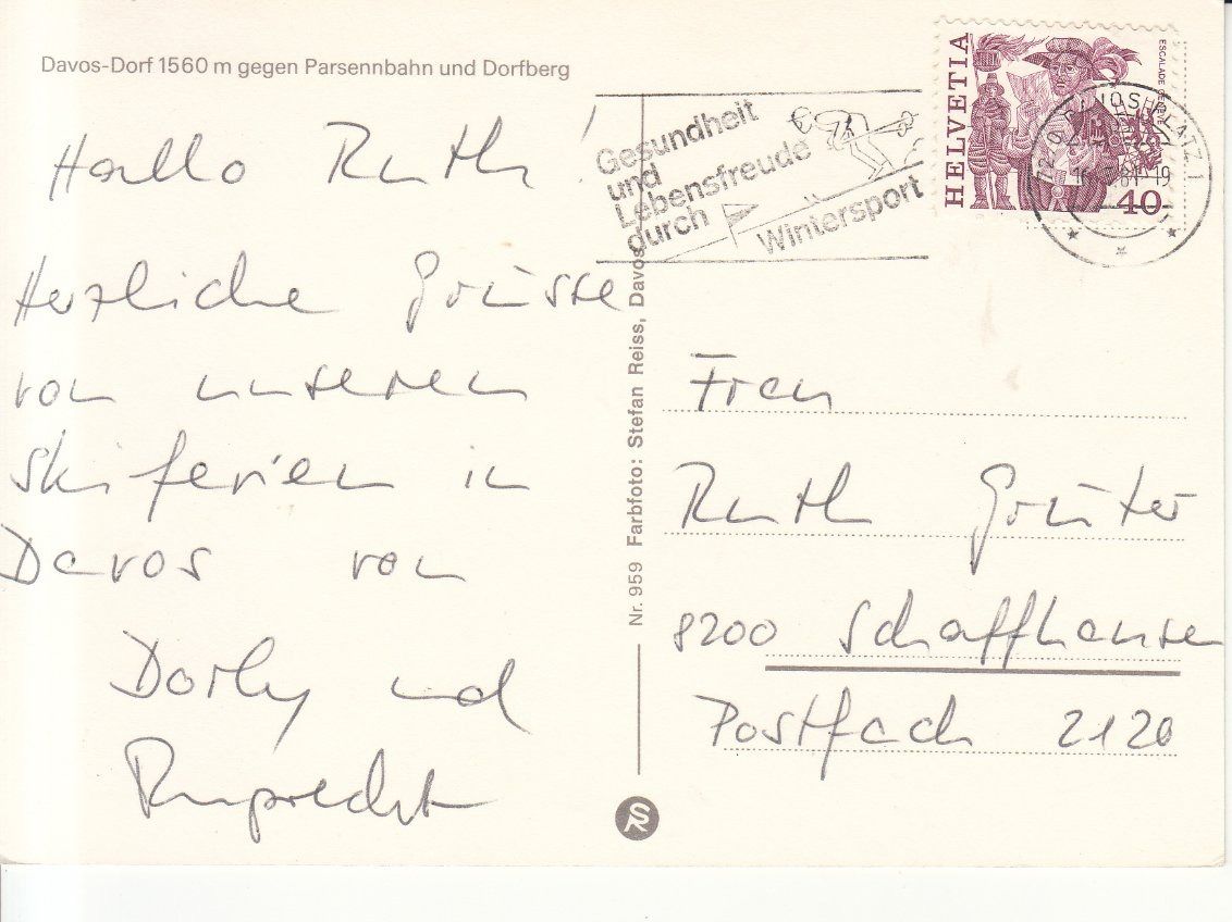 Cartoline postali: Davos 1981 – Usato da Bürglen TG venduto da StampGraf 1