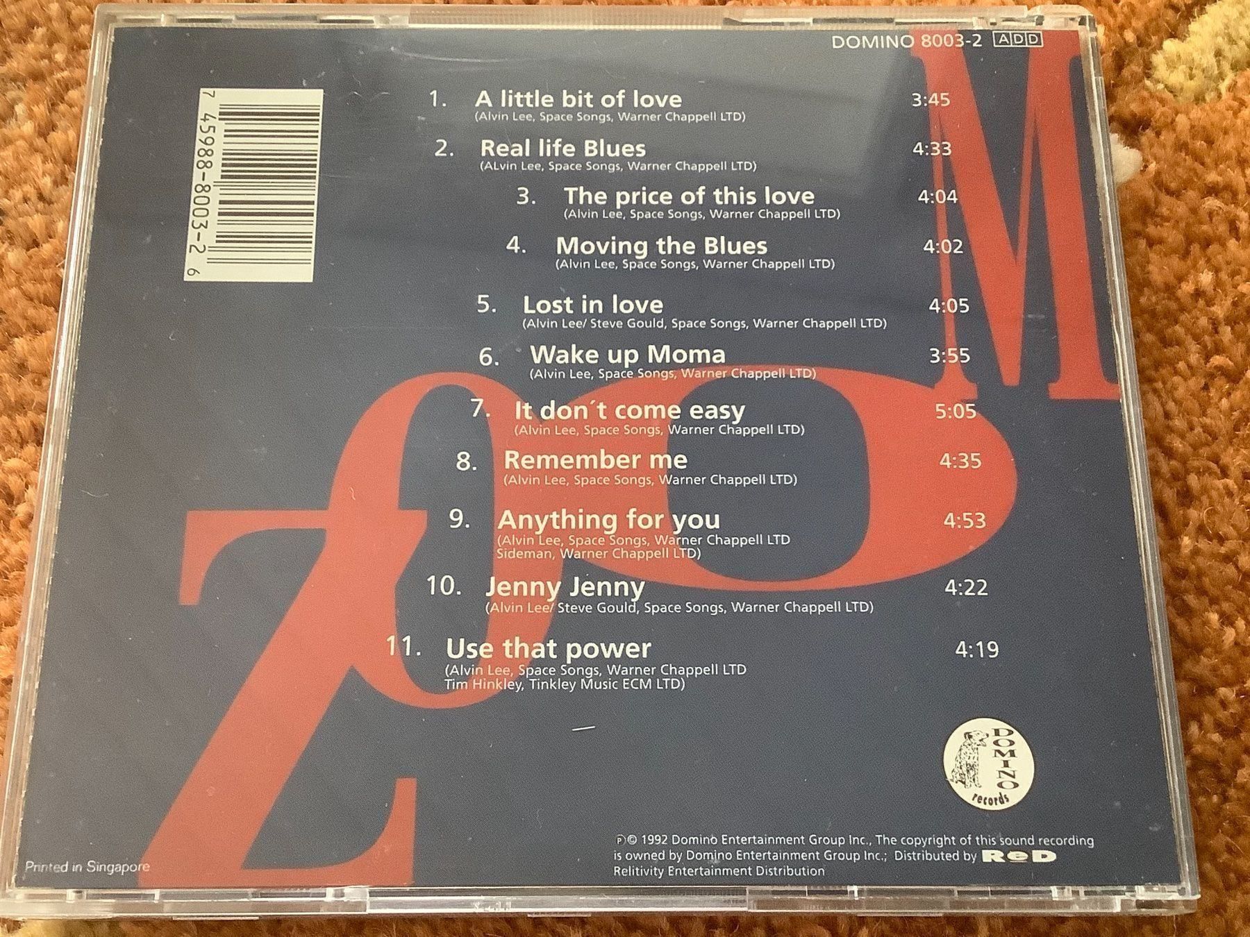 CD: Alvin Lee * Zoom – Usato da herzogenbuchsee venduto da HIFIANER 2