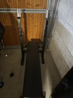 Bench for weighlifting with 2 bars w3 sets 5/10/15kg plates