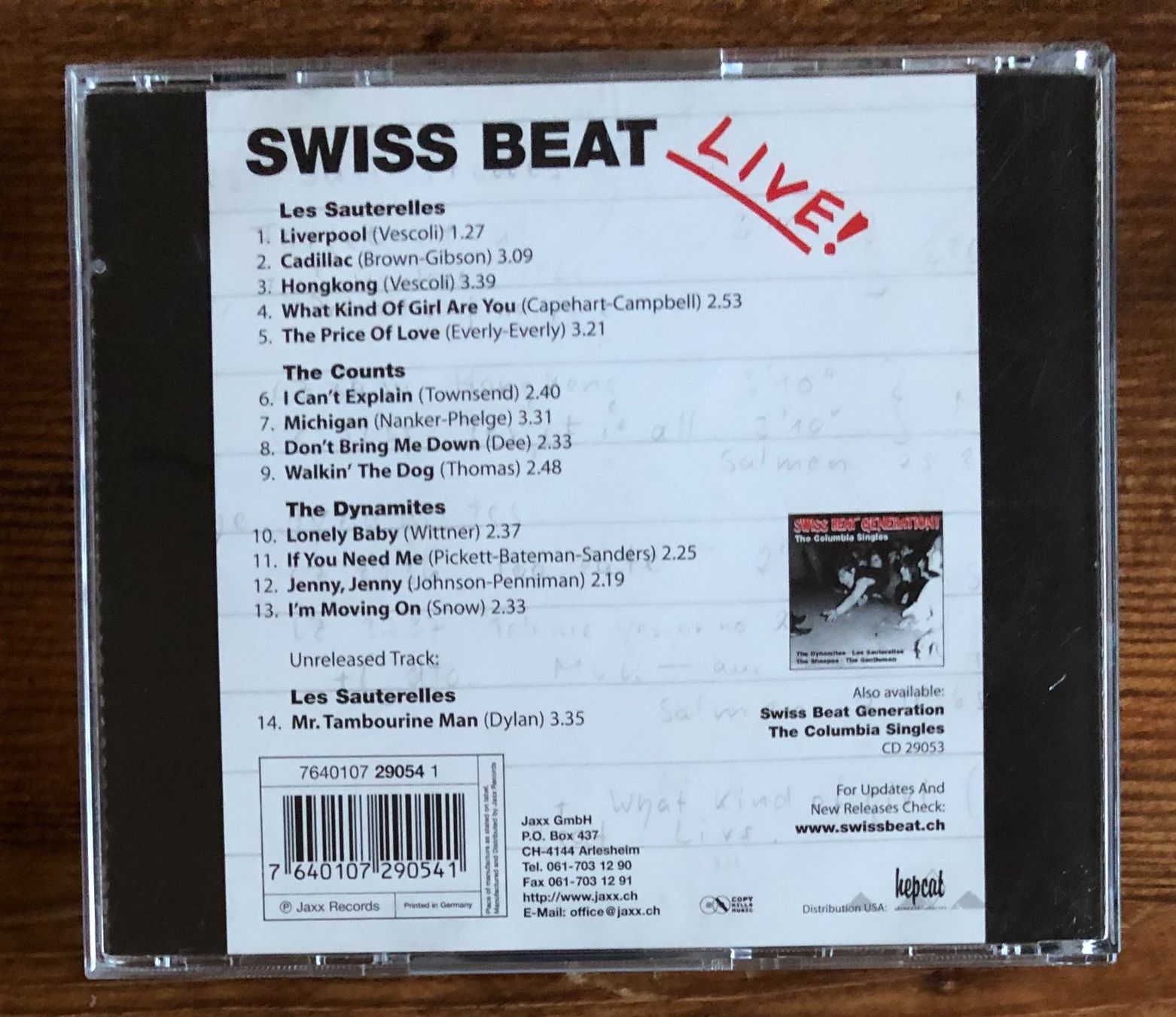 CD: VA - Swiss Beat Live! CD, Sauterelles, Dynamites, Counts – Usato da Luzern venduto da Schlafenicht00 1