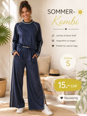 Sommer Kombi dunkelblau Grösse S neuwertig