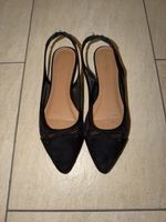 Slingback Ballerinas Anna Field schwarz Grösse 39 gebraucht