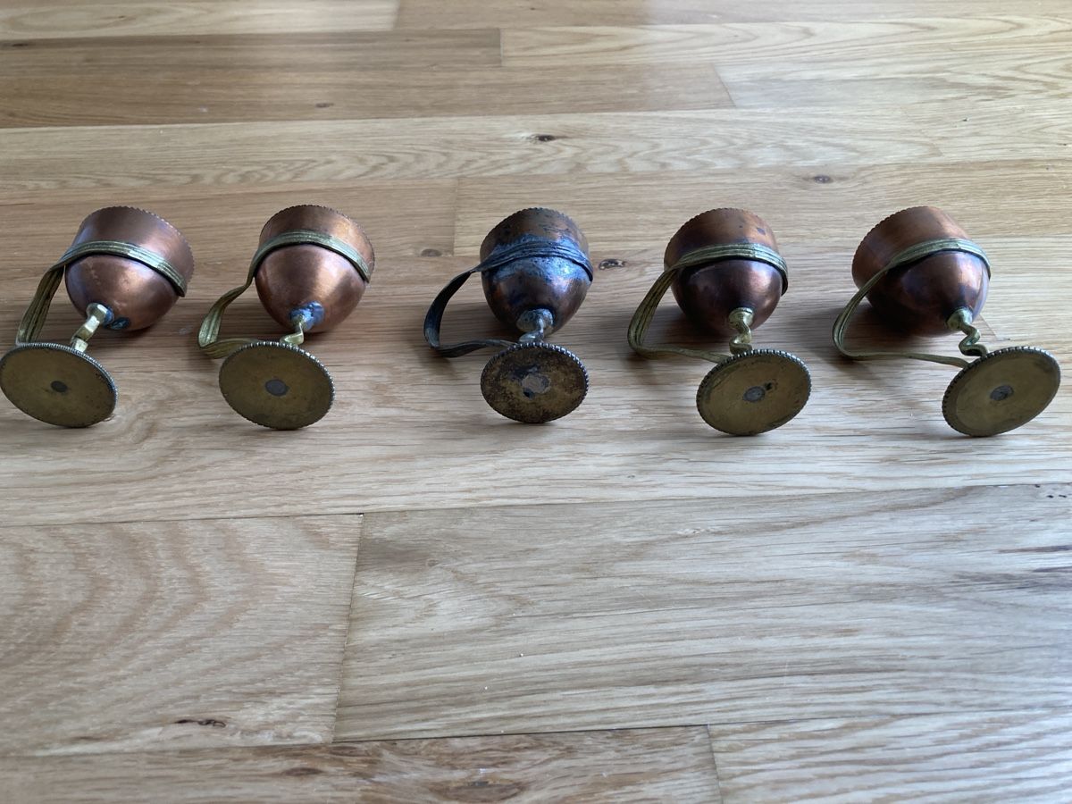 Altre Stoviglie: 5 Vintage Eierbecher, Kupfer/Messing – Usato da Staad SG venduto da gab_7dr9 3