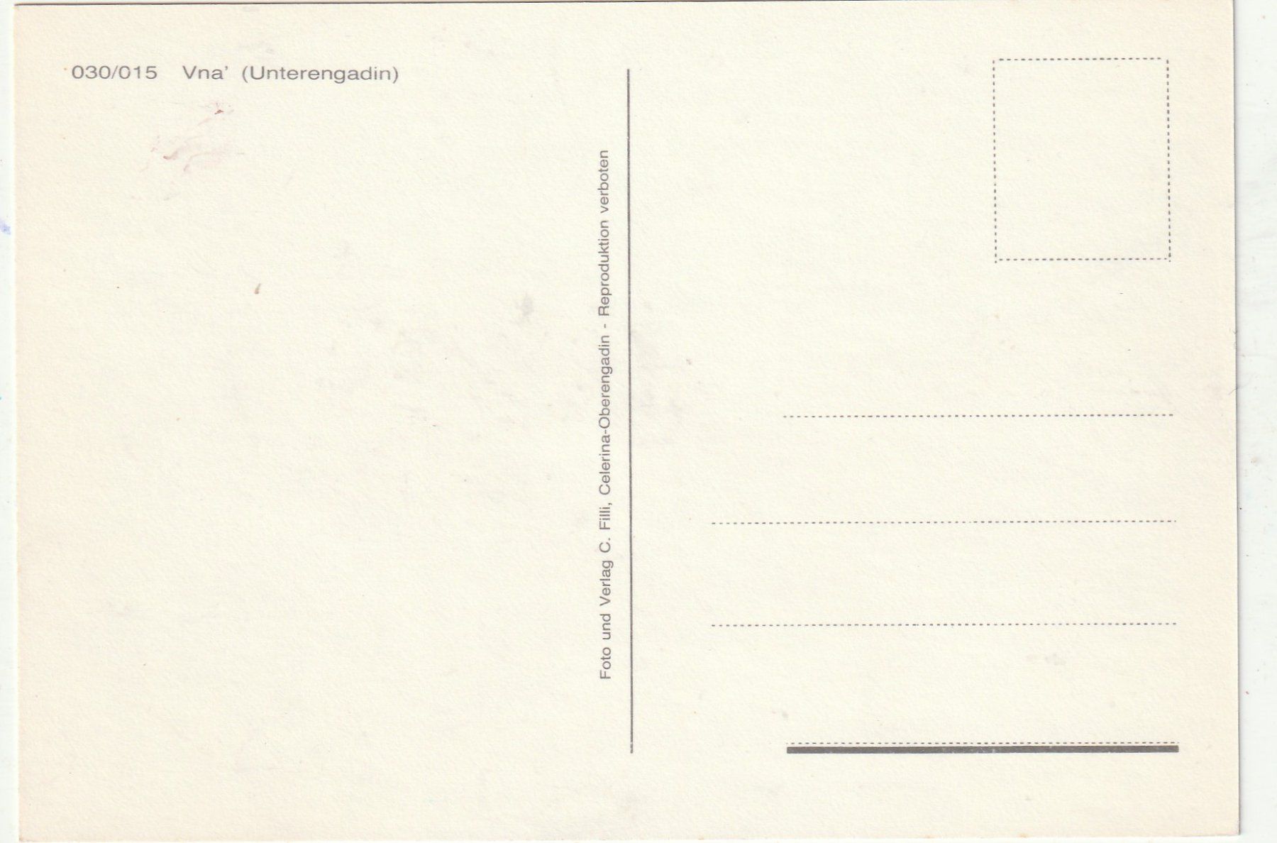 Cartoline postali: Vna Unterengadin – Usato da Lumbrein venduto da made02 1