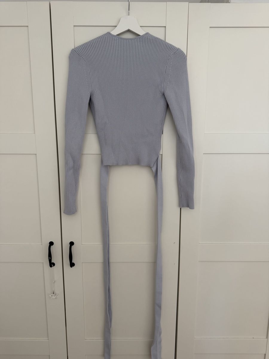 Pullover & Sweatshirts: Pullover Wickeloptik Damen hellblau Grösse S neuwertig – Gebraucht aus Winterthur von saram26 2