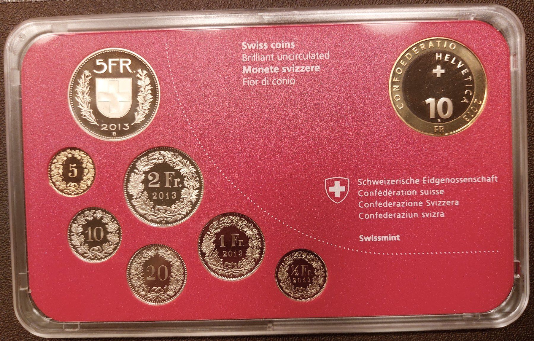 Tutti le monete: Münzsatz Schweiz 2013 stgl. – Nuovo (secondo la descrizione) da Arch venduto da coinsandmore 2