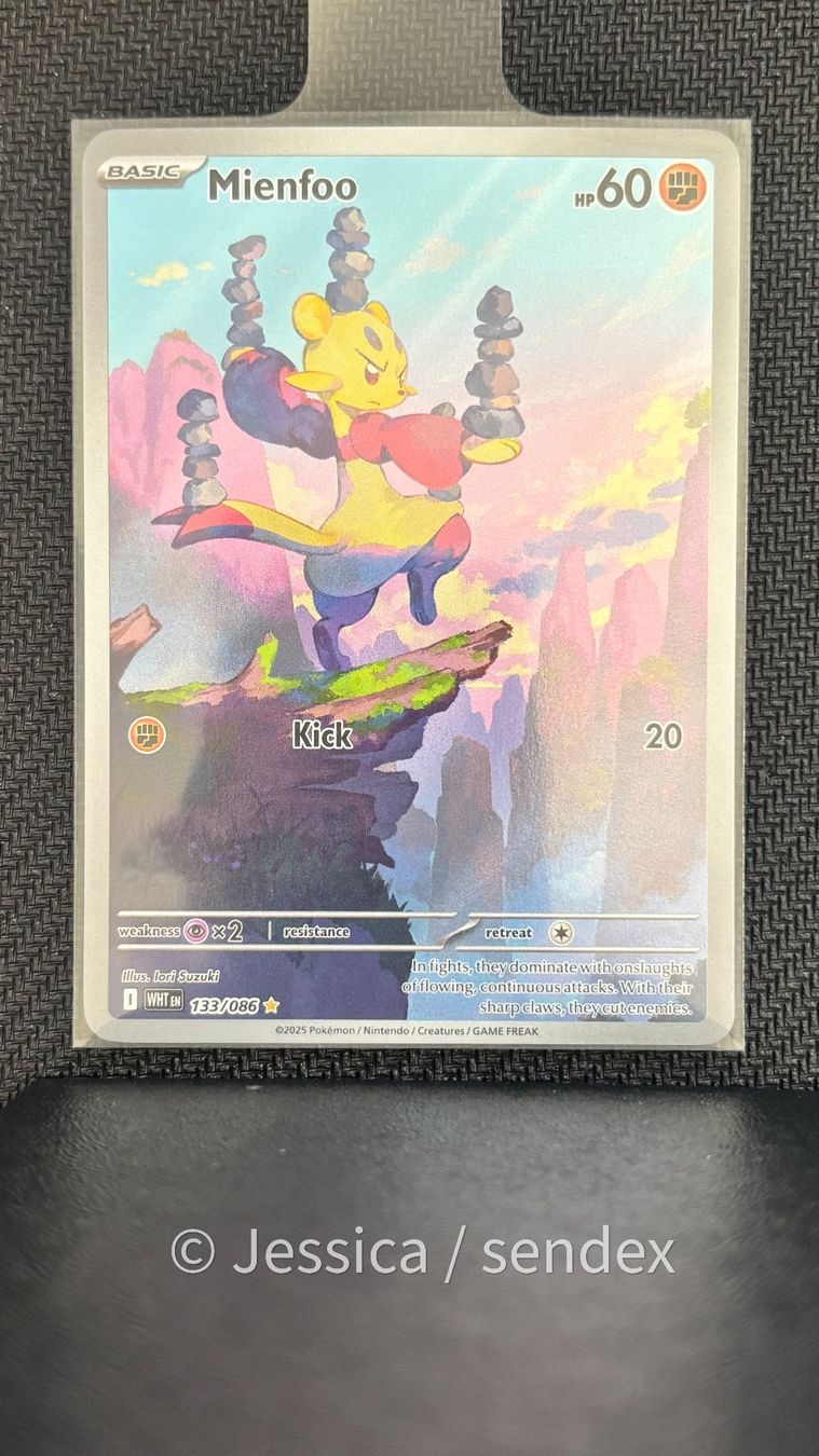 Pokémon Sammelbilder & Trading cards: Mienfoo (WHT EN 133/086) – Neu (gemäss Beschreibung) aus Herisau von jes_q9mj 1