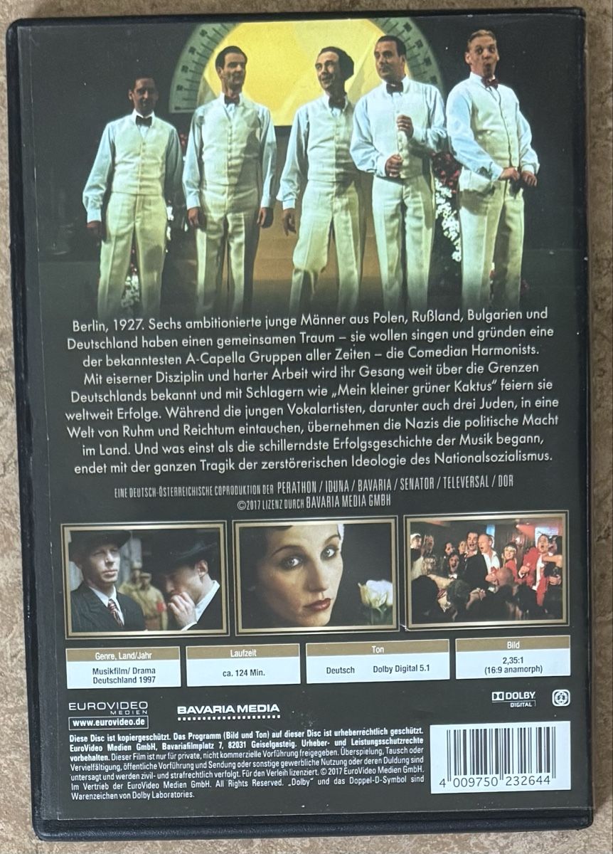 Alle DVDs: COMEDIAN HARMONISTS  – Neu (gemäss Beschreibung) aus Dietikon von AndreaSch01 1