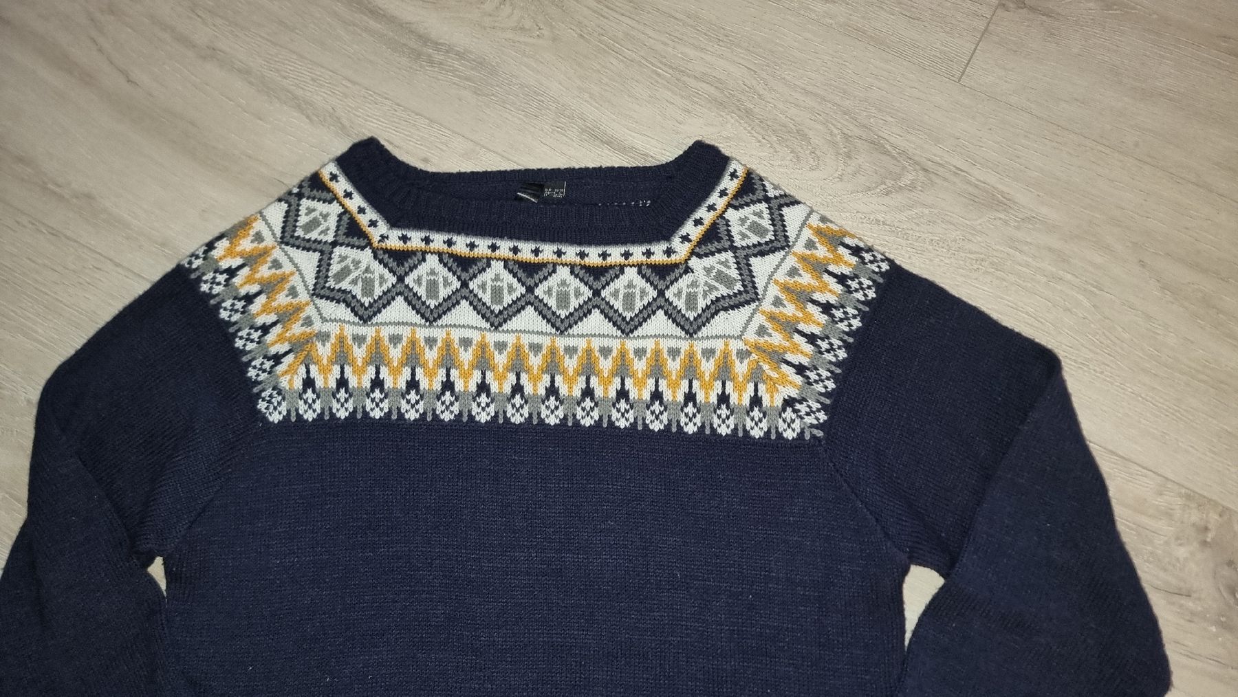 Kleider: hübsches Strickkleid Grösse S/M blau gemustert – Gebraucht aus Wigoltingen von Zuckerfee84 1