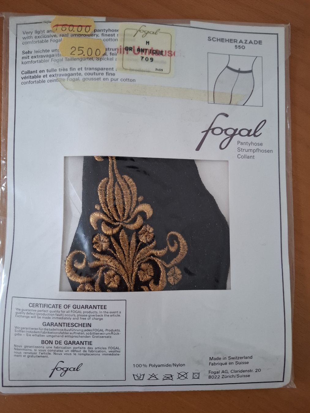Fogal Calze & Collant: fogal Strumpfhose schwarz Neu – Nuovo e nell'imballaggio originale da Münchenbuchsee venduto da Cori1968