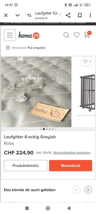 Laufgitter 6-eckig Greyish Anthrazit von Roba 8