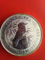 Australien 5 $ 1990 Kookaburra Silber 1 Unze 999/100 0 (ss)