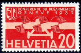 FLUGPOSTMARKE 1932 GEDENKAUSGABE ABRÜSTUNGSKONFERENZ * - Z47