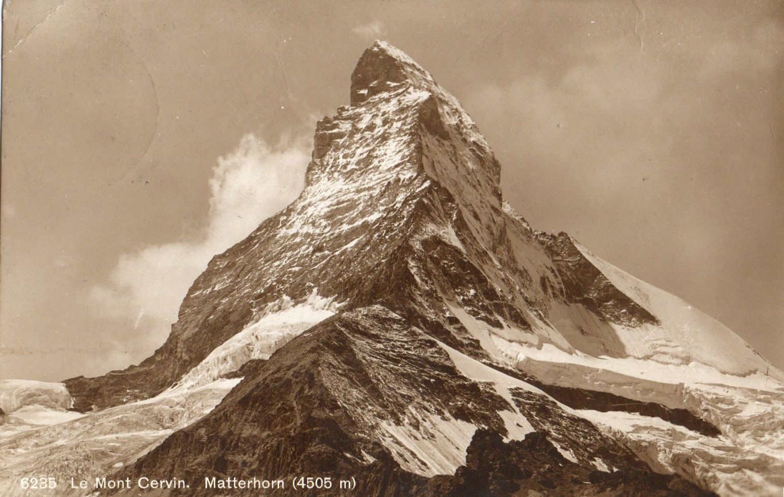 Ansichtskarten: Le Mont Cervin – Gebraucht aus Melano von pisonsdro