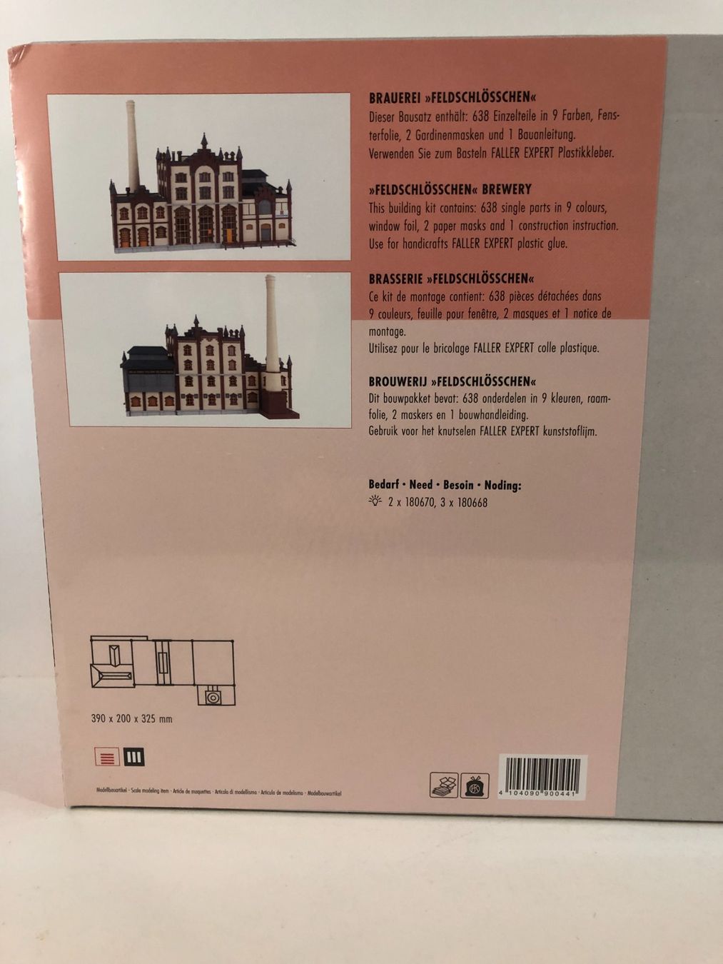 Faller Modellini di ferrovie: Faller H0 190044 Brauerei "Feldschlösschen" – Nuovo e nell'imballaggio originale da Rodersdorf venduto da Joerg11 3