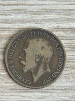 Alte Englische Penny Münze, Jahrgang 1917, Top Zustand