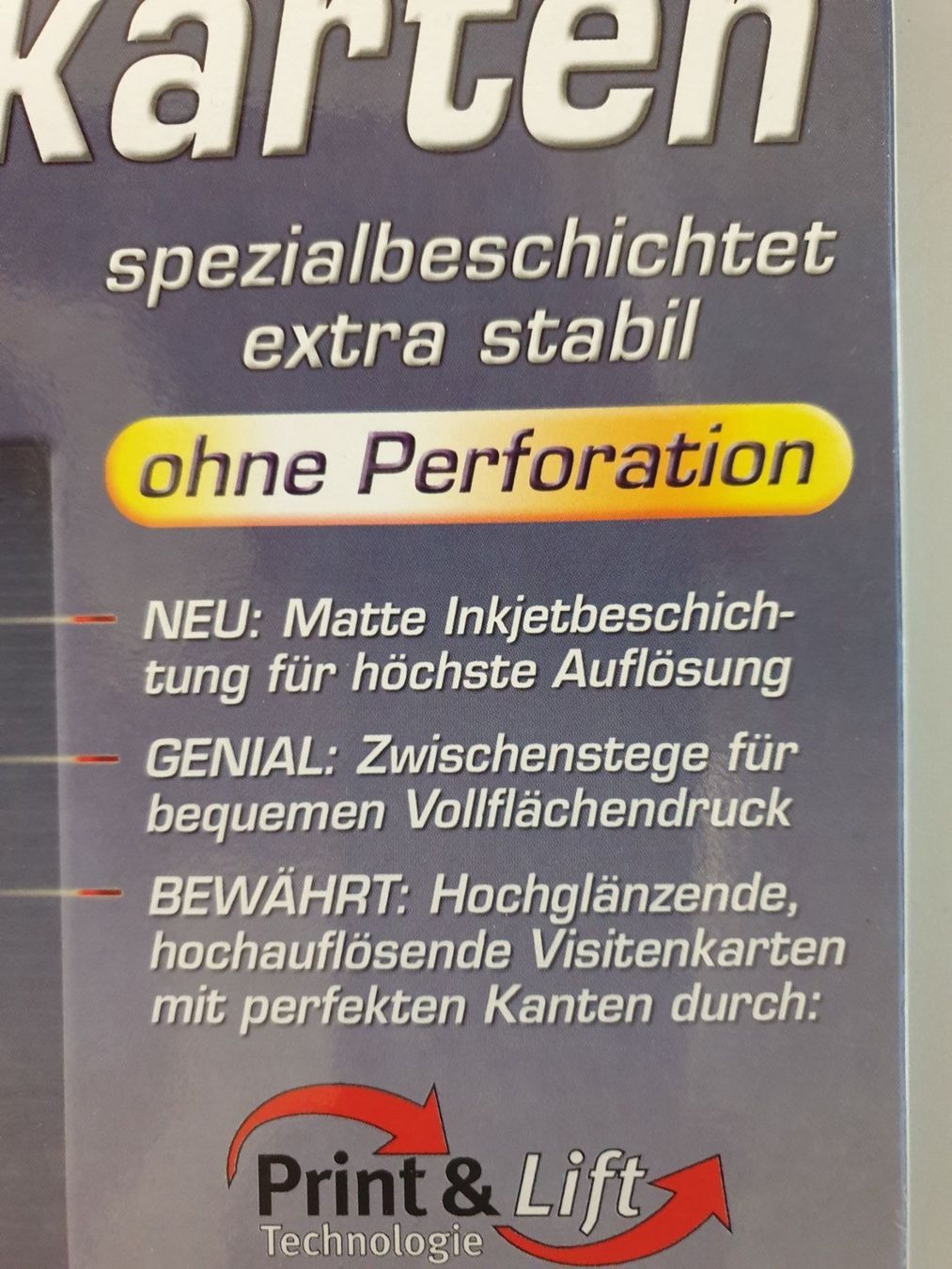 Carta: Visitenkarten extrastabil von Data Becker – Nuovo e nell'imballaggio originale da Reinach AG venduto da Amroch 3