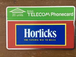 Telefonkarte British Telecom BTA013 Horlicks ungebraucht
