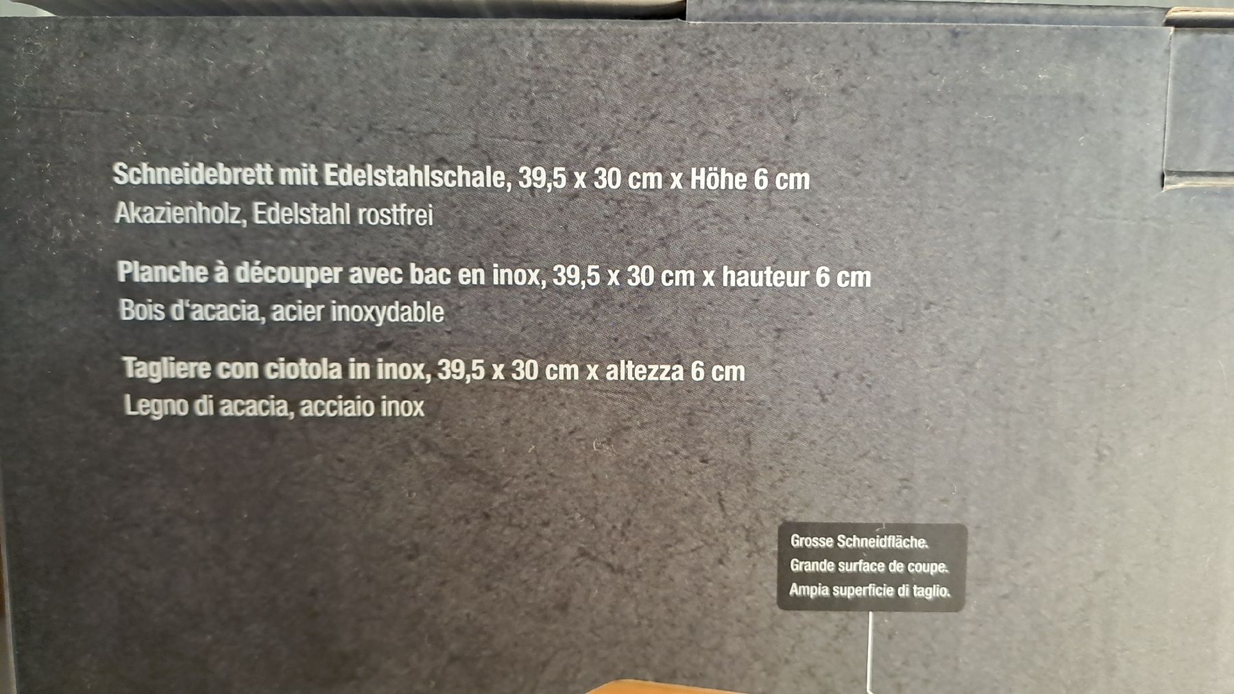 Berndorf Piatti di portata: Planche à découper Berndorf – Nuovo e nell'imballaggio originale da Rolle venduto da lea_6mr2 2