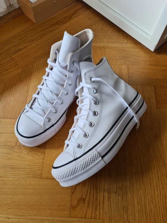 Converse Chucks Platform aus Leder, Gr. 37.5 Kaufen auf Ricardo