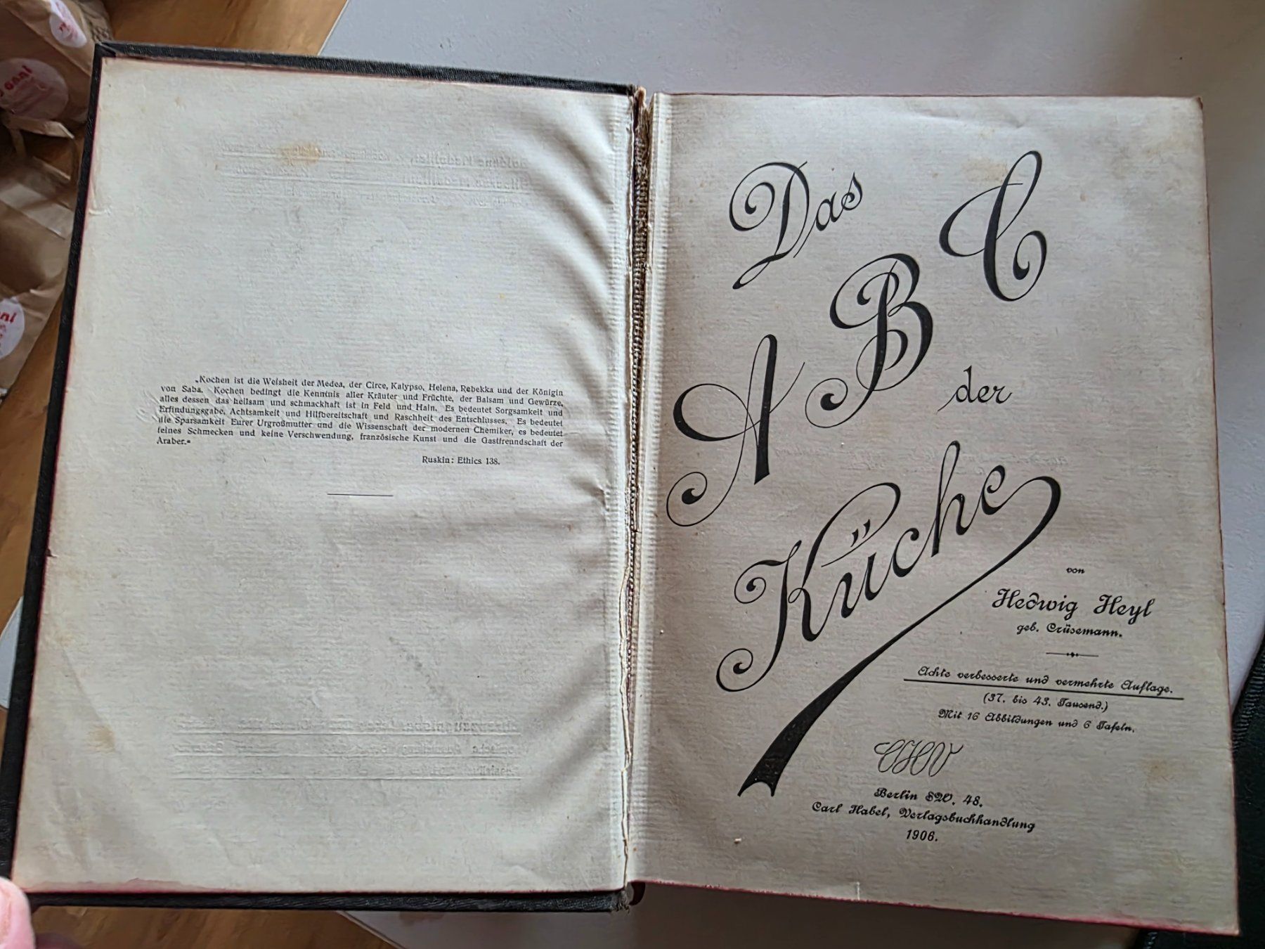 Libri: Das ABC der Küche - Hedwig Heyl - 1906 – Difettoso da Walterswil BE venduto da Lonitti 2