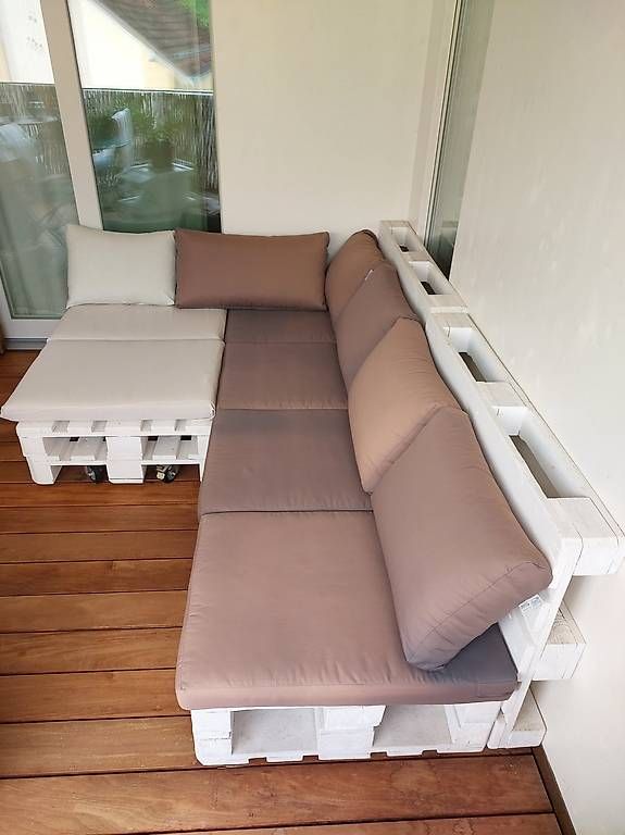 Sedie a sdraio: Palettenlounge mit Kissen – Usato da Aadorf venduto da andi-fux 1