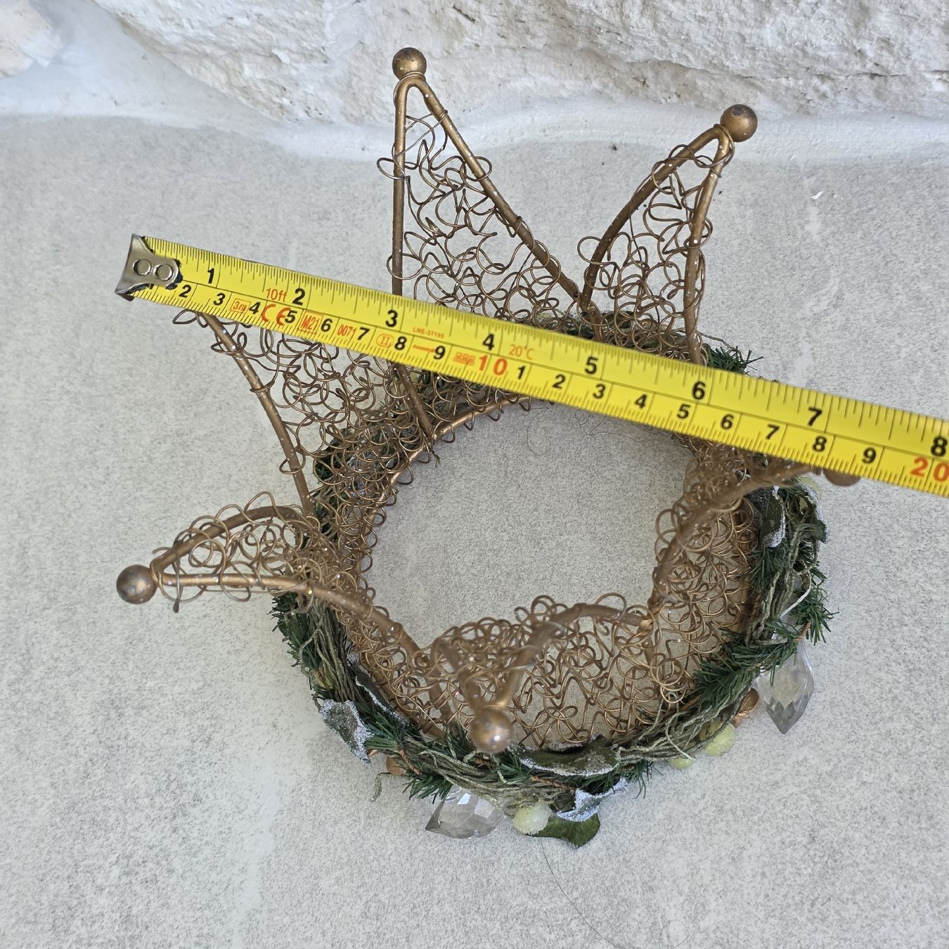 Tutte le decorazioni: Feine Krone Deko, Draht, mit Glitzer – Usato da Rheinsulz venduto da Gilea 3