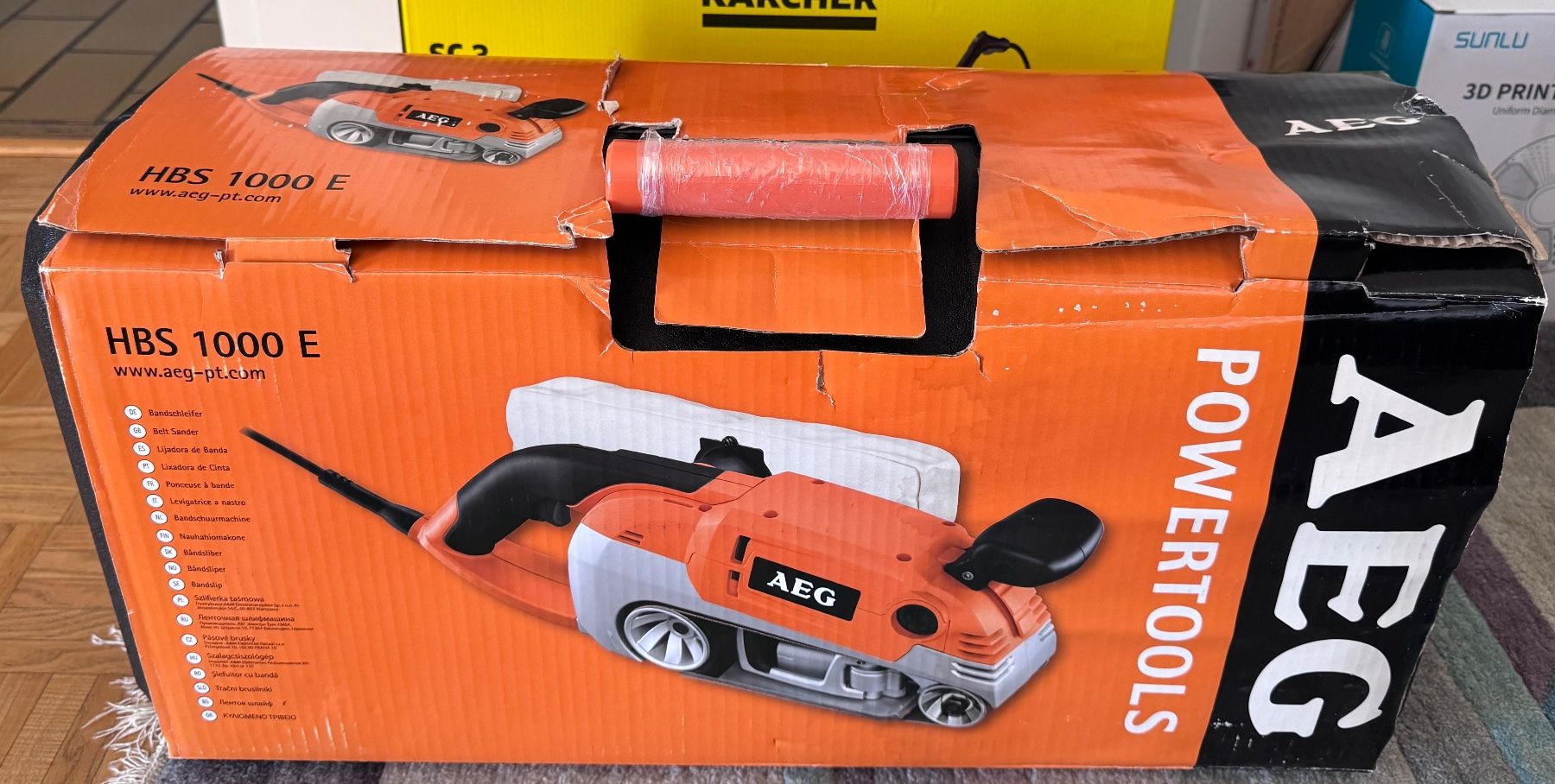 Smerigliatrici & Lucidatrici: Bandschleifer AEG HBS 1000E - 1000W – Usato da Zürich venduto da Tapehead