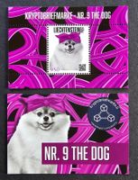 LI-frankaturgültige Crypto Stamp No. 9 "The Dog" grün