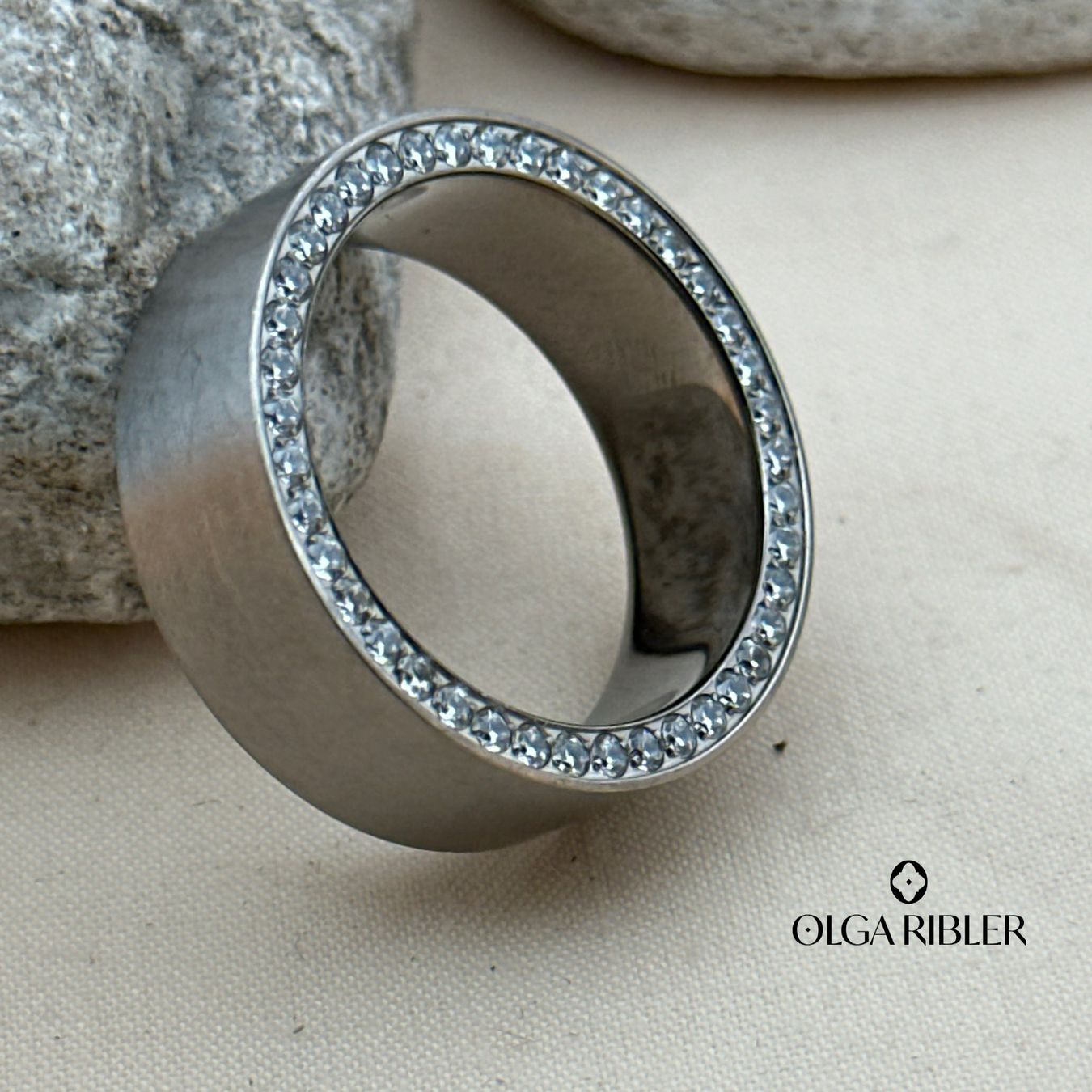 Olga Ribler Ringe: Titan Statement Ring Grösse 60 – Neu (gemäss Beschreibung) aus Luzern von Schmuckoutlet 1