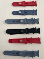 Lot de 6 bracelets silicone pour Apple Watch taille 41mm