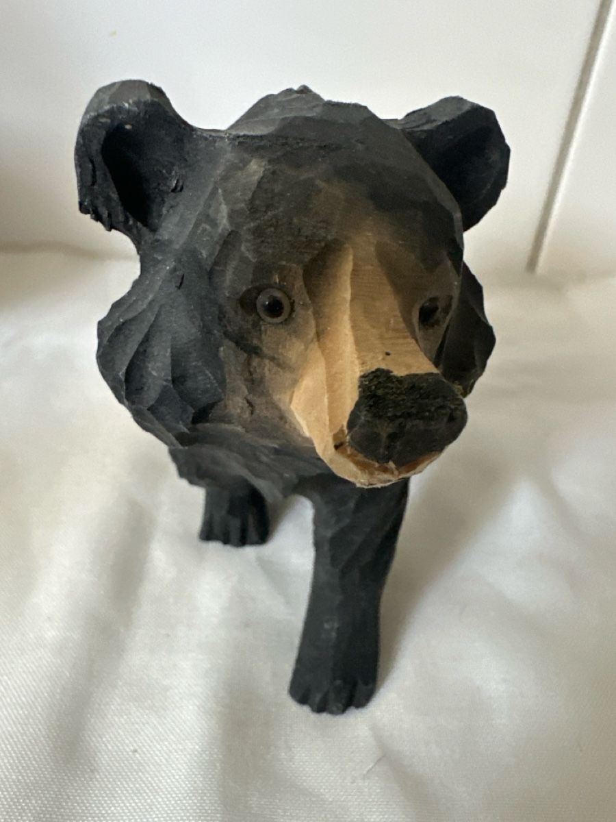 Statuette: Holzfigur Bär handgeschnitzt Deko-Objekt  – Usato da Zürich venduto da Chaeffeler 1