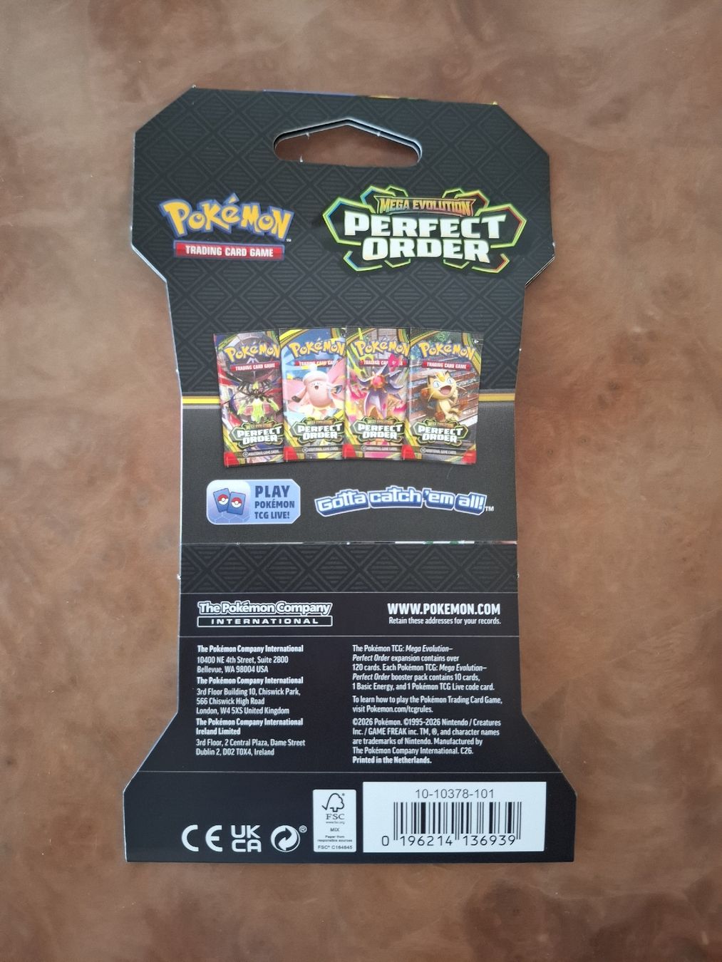 Pokémon Carte collezionabili: Pokémon Mega Evolution Perfect Order Booster Pack – Nuovo e nell'imballaggio originale da Stoos SZ venduto da AmstiM 1