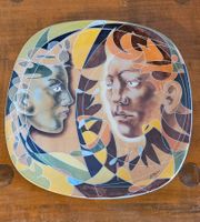 Rosenthal Teller "Sonne und Mond" Hans Erni, Top Zustand