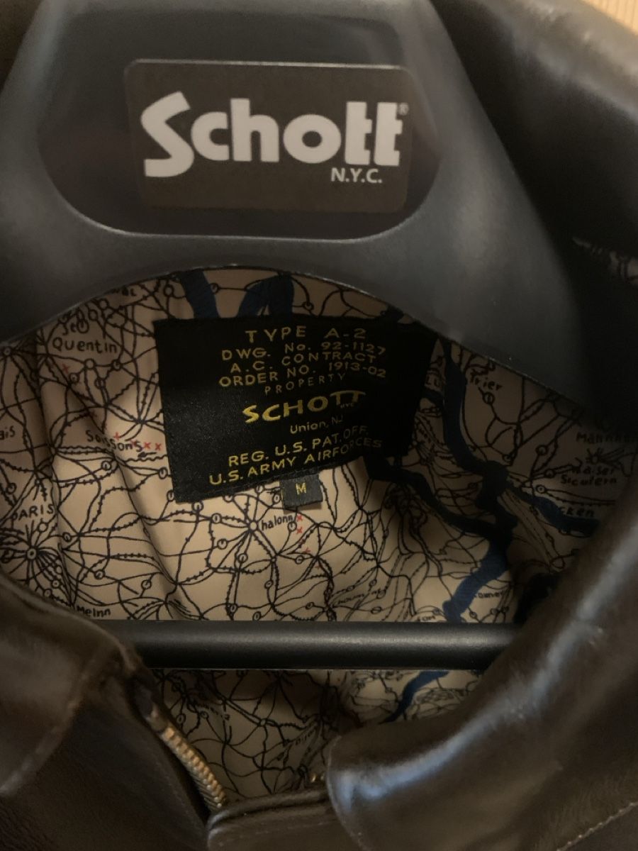 Schott Giacche: Schott NYC Leather Jacket A2 (M) – Nuovo (secondo la descrizione) da Horw venduto da HerrTadellos 1