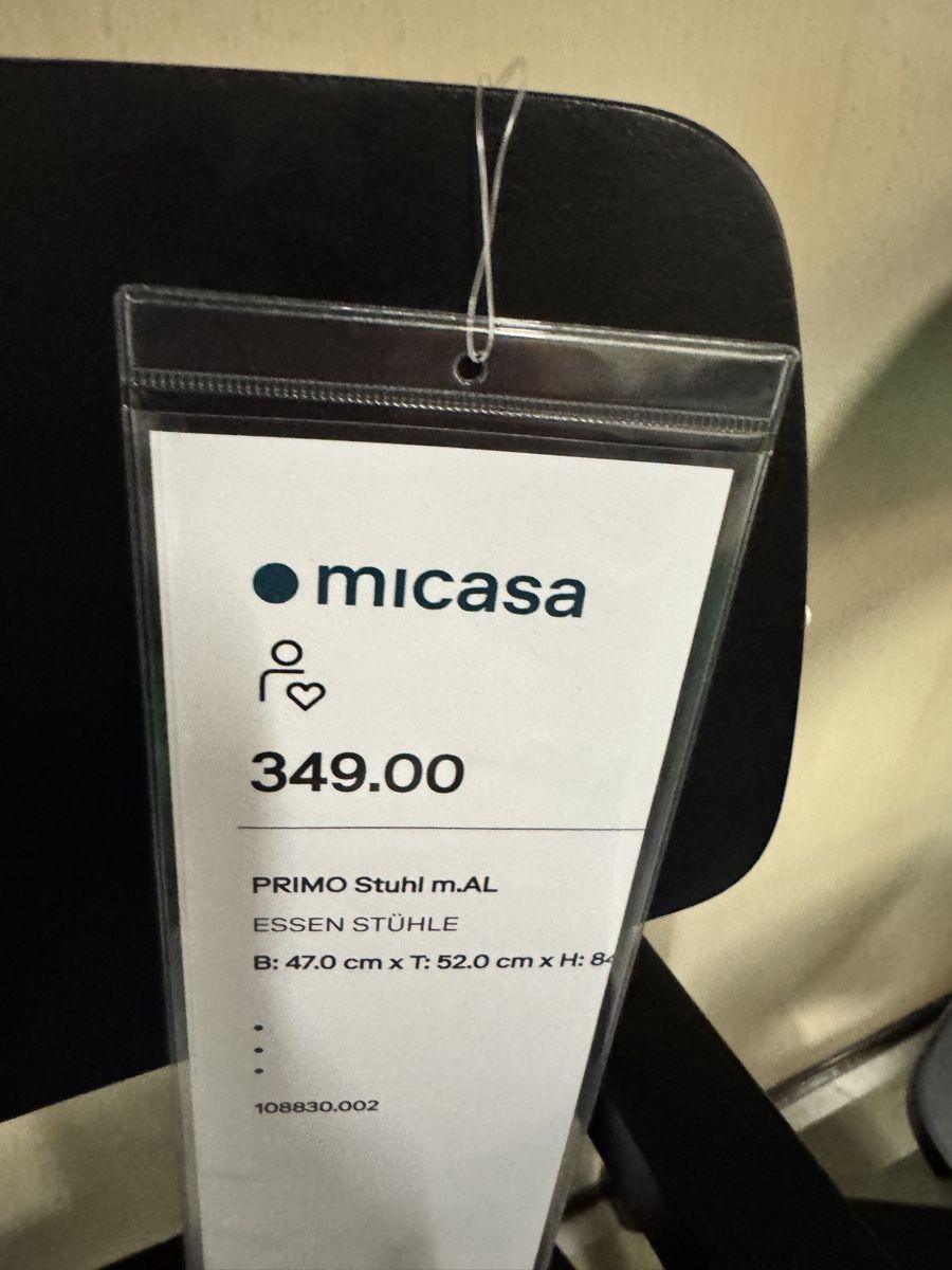 Micasa Stühle: 4 x PRIMO Stuhl – Neu (gemäss Beschreibung) aus Freienstein von JED_8045
