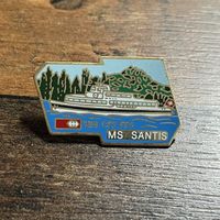 SBB Schiffs Pin MS Säntis  Bodensee Schiffsplakette Vintage