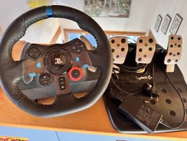 Lenkrad Logitech G29 mit Pedalen für PlayStation