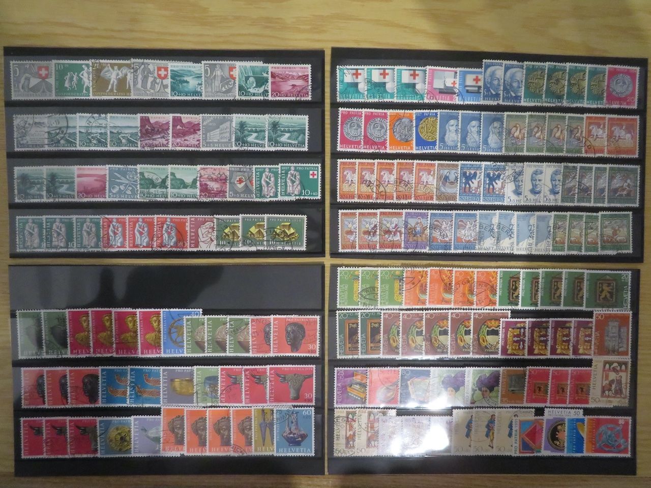 Tous les timbres: Pro Patria grosser Posten auf 4 Doppelsteckkarten – D'occasion à Spreitenbach par heitersberg54 5